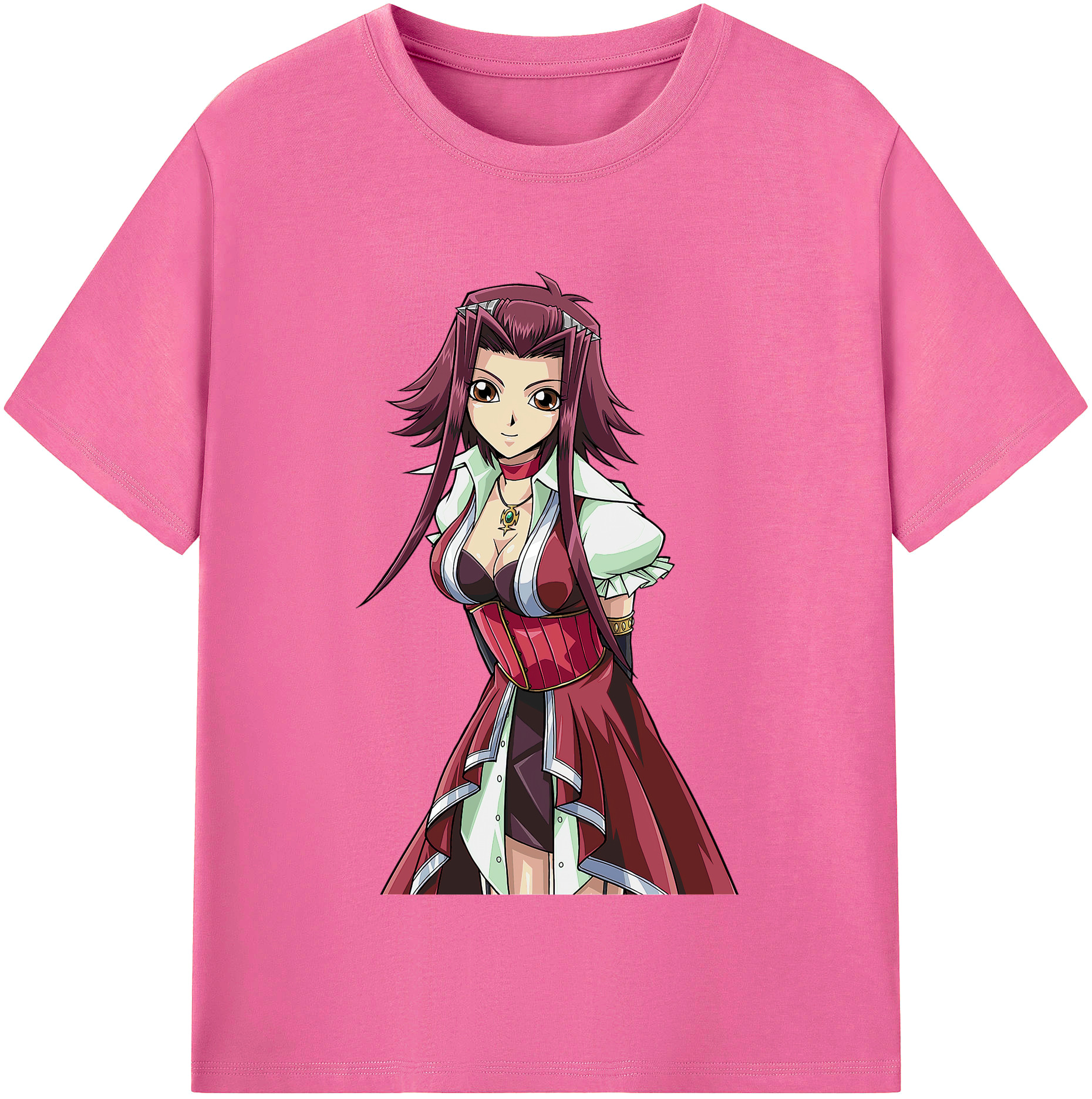 （画像用） 遊☆戯☆王 Yu-Gi-Oh! レディースカジュアルプリントTシャツ（綿100％）